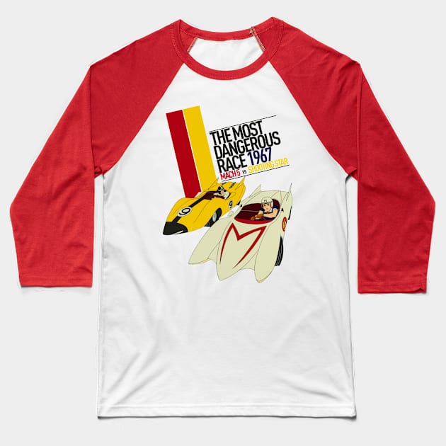 Most Dangerous Race Baseball T-Shirt by Kurang Kuning